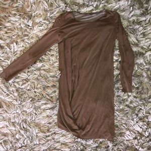 Long Sleeved Asymmetrical Dress